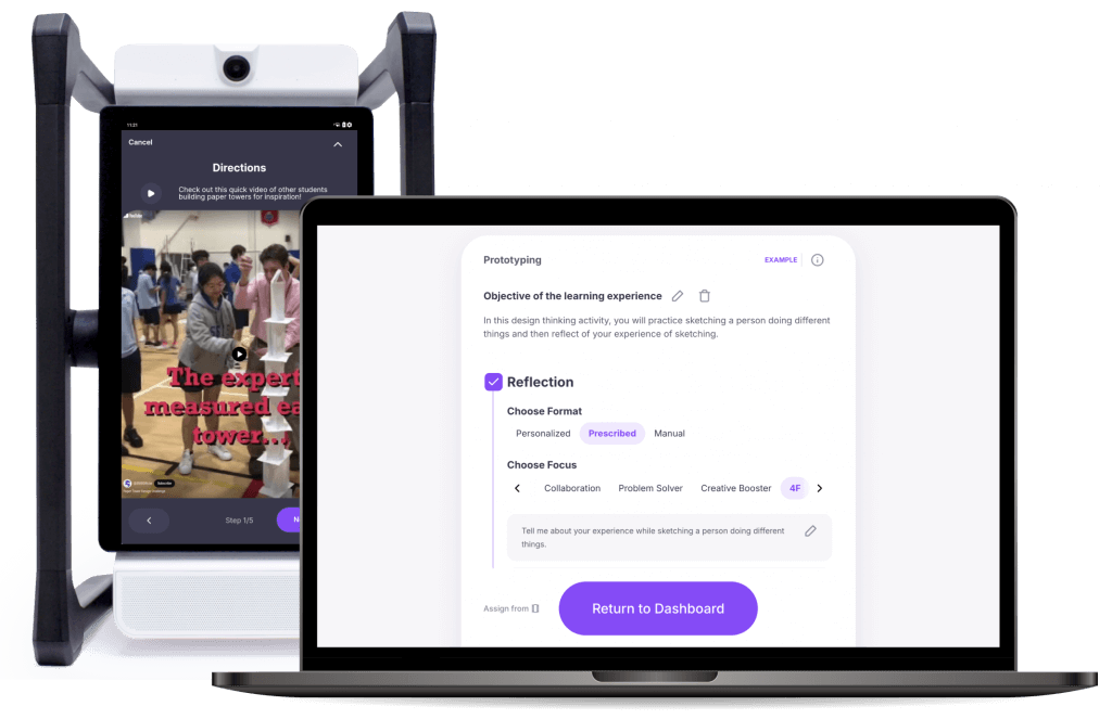 Setting up a Prototyping activity on MirrorTalk and an example of Tallest Paper Tower activity on Mirror device